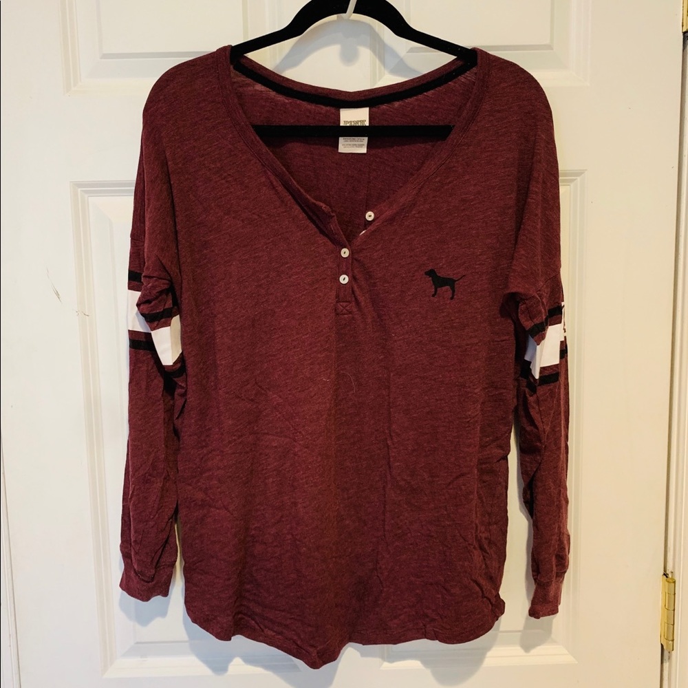 Pink Victoria’s Secret spirit jersey